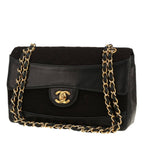 Chanel Timeless Vintage handbag canvas and black leather