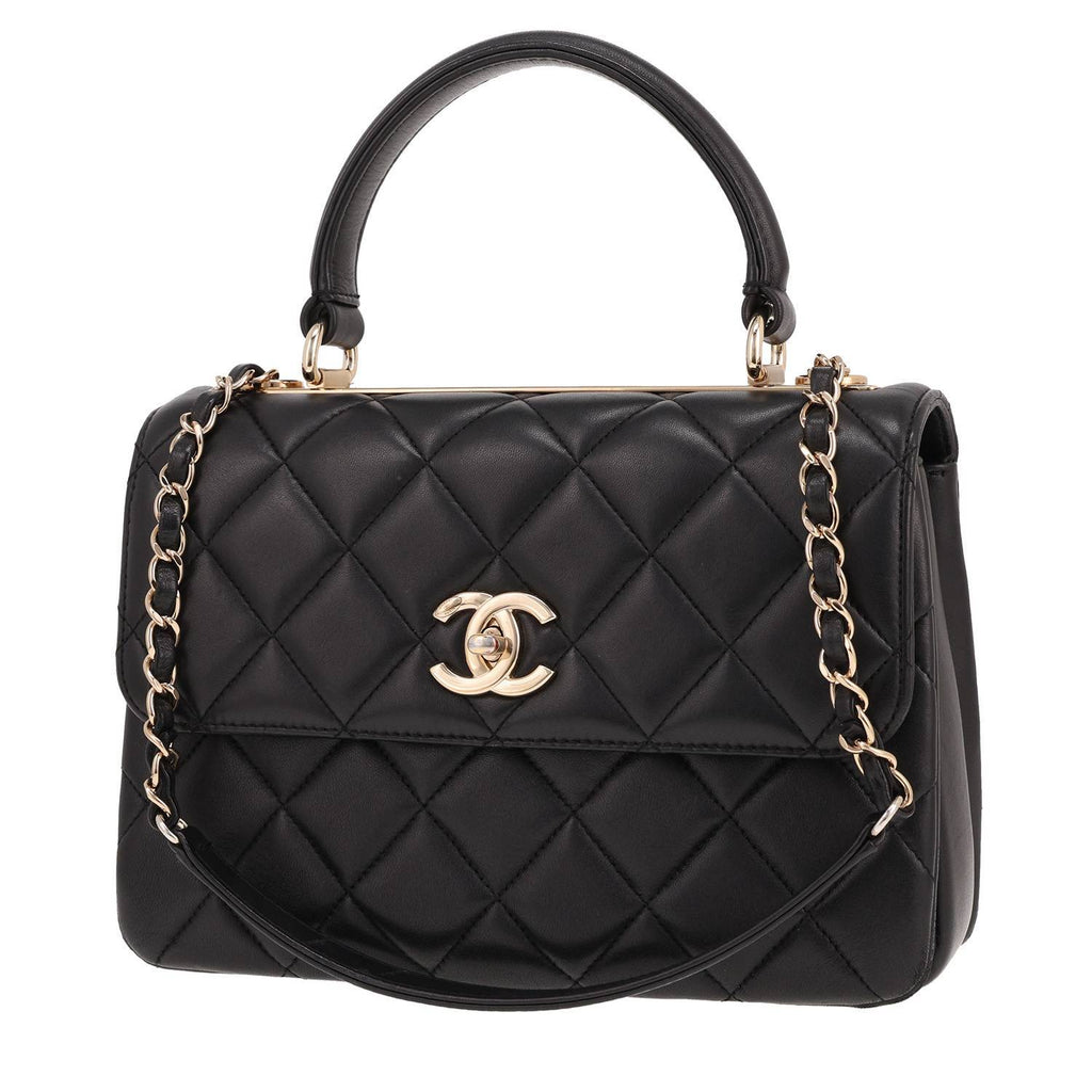 Chanel Trendy CC shoulder bag in black quilted leather