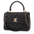 Chanel Trendy CC shoulder bag in black quilted leather
