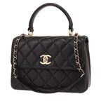 Chanel Trendy CC shoulder bag in black quilted leather