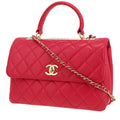 Chanel Trendy CC shoulder bag in pink quilted leather