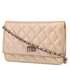 Chanel Wallet on Chain shoulder bag in gold quilted leather