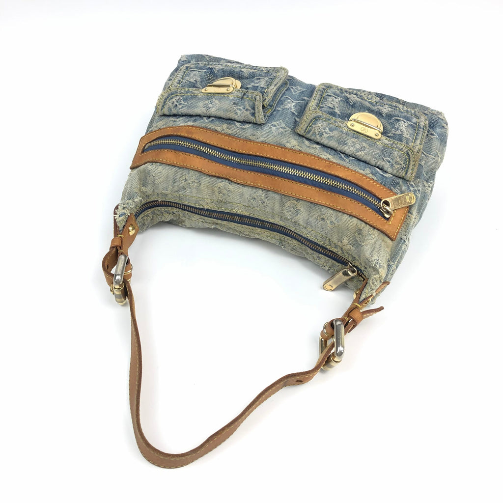 LOUIS VUITTON BAGGY PM DENIM SHOULDER BAG