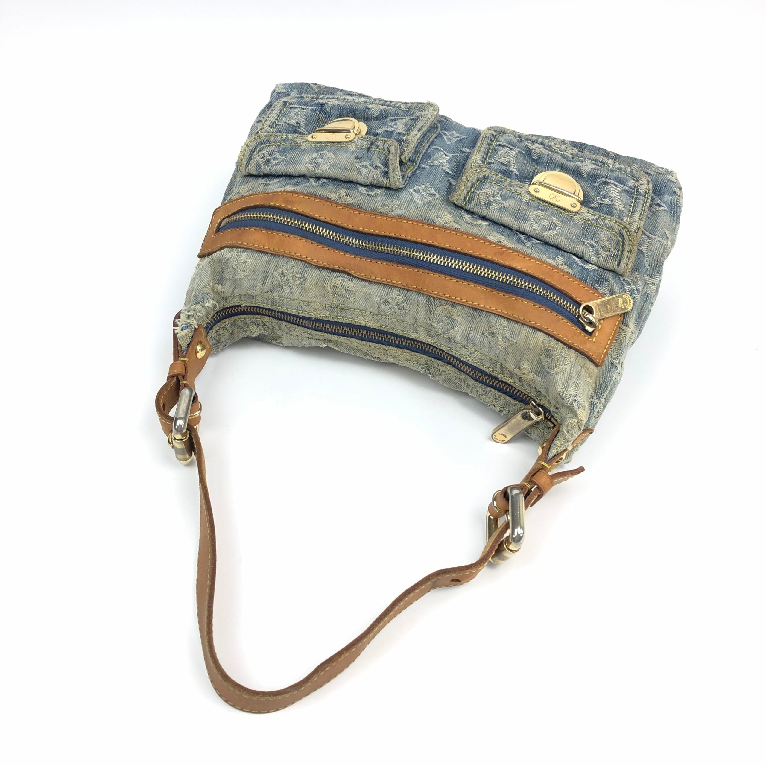 LOUIS VUITTON BAGGY PM DENIM SHOULDER BAG