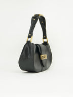 FENDI LEATHER BAG WITH GOLD HARDWARE