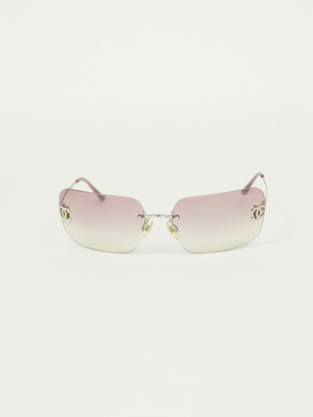 CHANEL RIMLESS RHINESTONE SUNGLASSES
