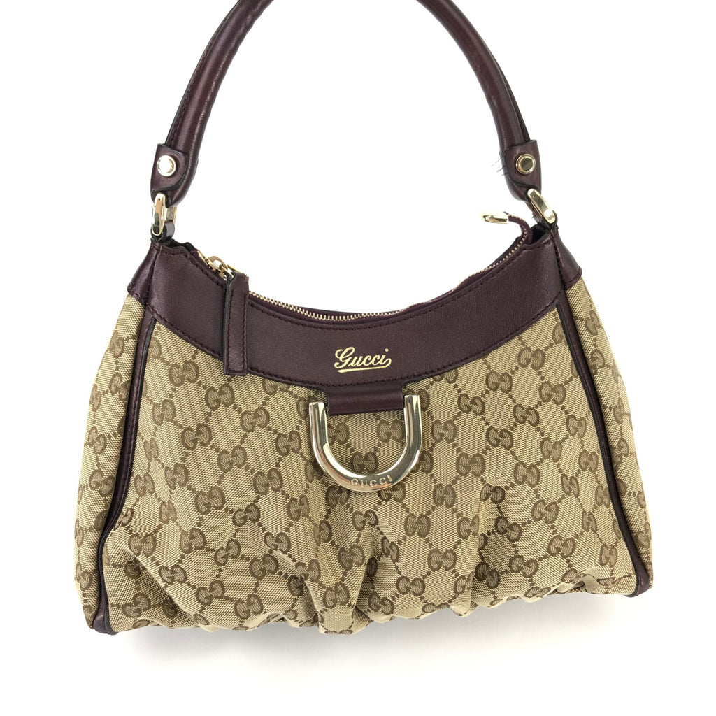 GUCCI ABBEY MONOGRAM SHOULDER BAG