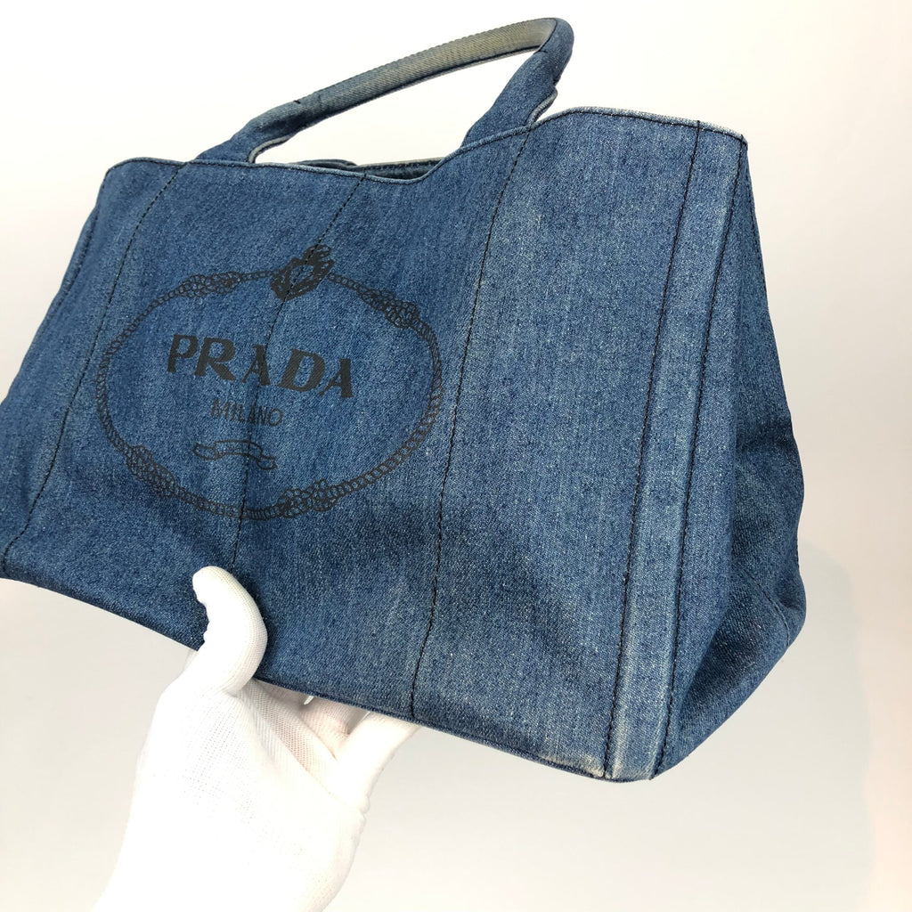 PRADA DENIM CANAPA BAG
