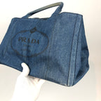PRADA DENIM CANAPA BAG