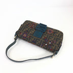 FENDI ZUCCA BEADED BAGUETTE BAG