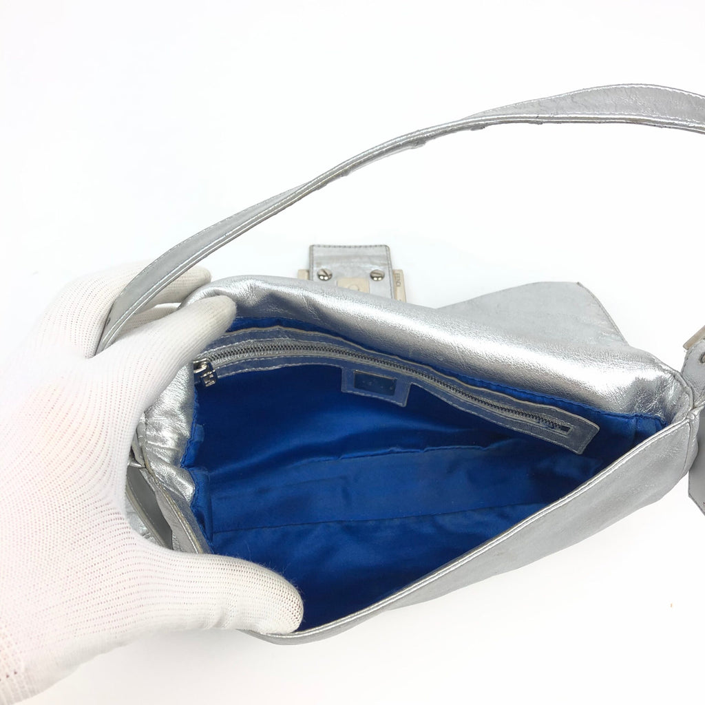 FENDI SILVER BAGUETTE BAG
