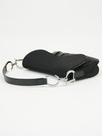 CHRISTIAN DIOR BLACK NYLON SADDLE BAG