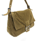 FENDI CORDUROY SHOULDER BAG
