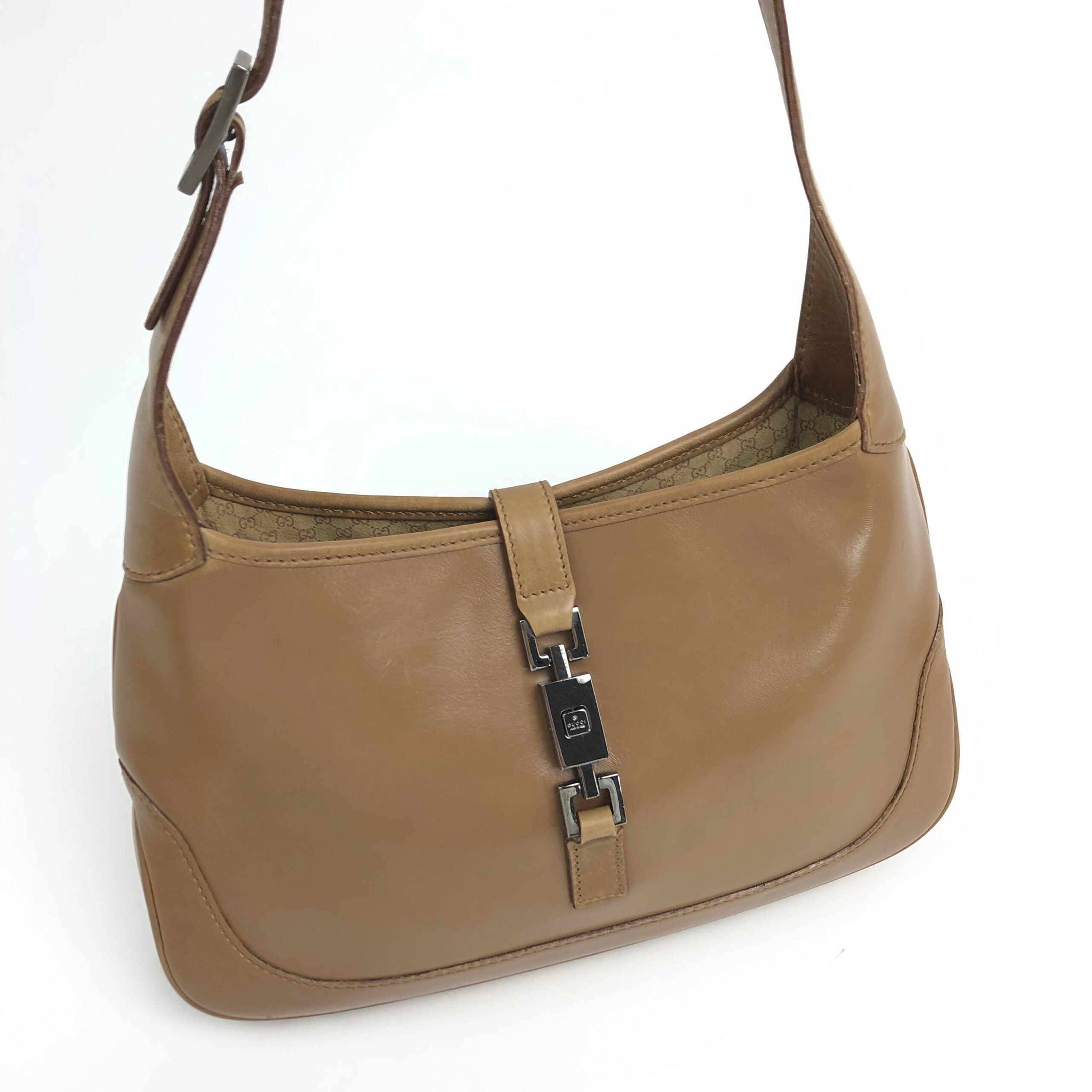 GUCCI JACKIE LEATHER SHOULDER BAG