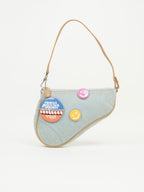 CHRISTIAN DIOR SPEEDWAY DENIM MINI SADDLE