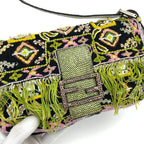 FENDI BEADED BAGUETTE SHOULDER BAG