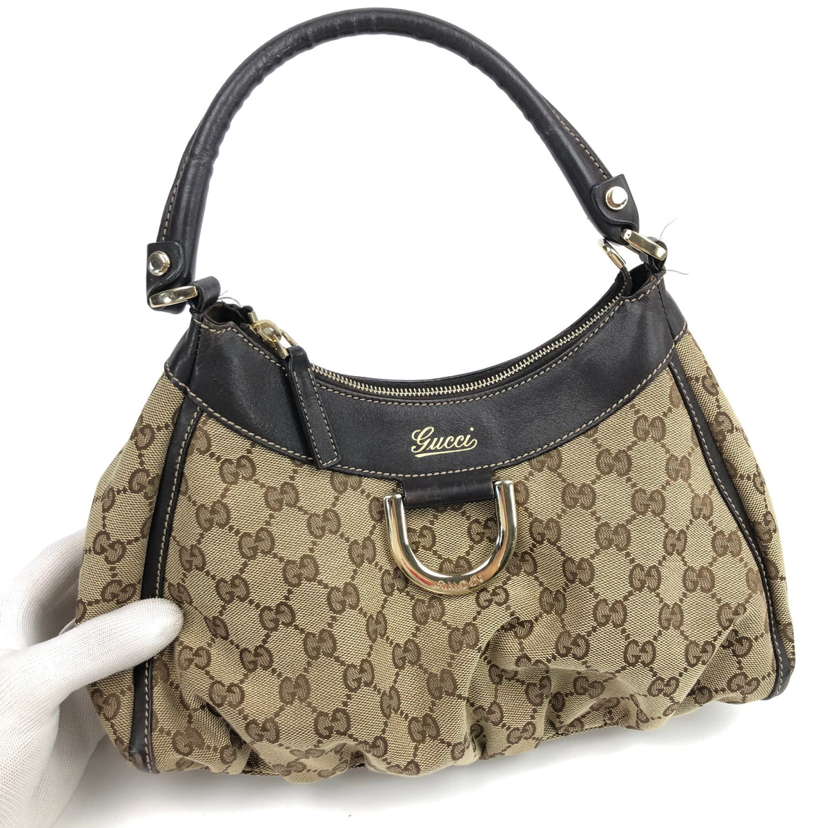 GUCCI MONOGRAM ABBEY SHOULDER BAG
