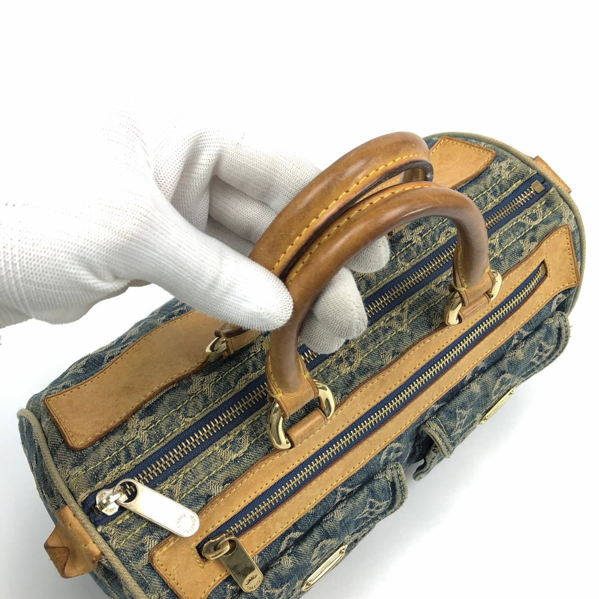LOUIS VUITTON NEO SPEEDY DENIM BAG