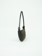 FENDI ZUCCA CRESCENT SHOULDER BAG