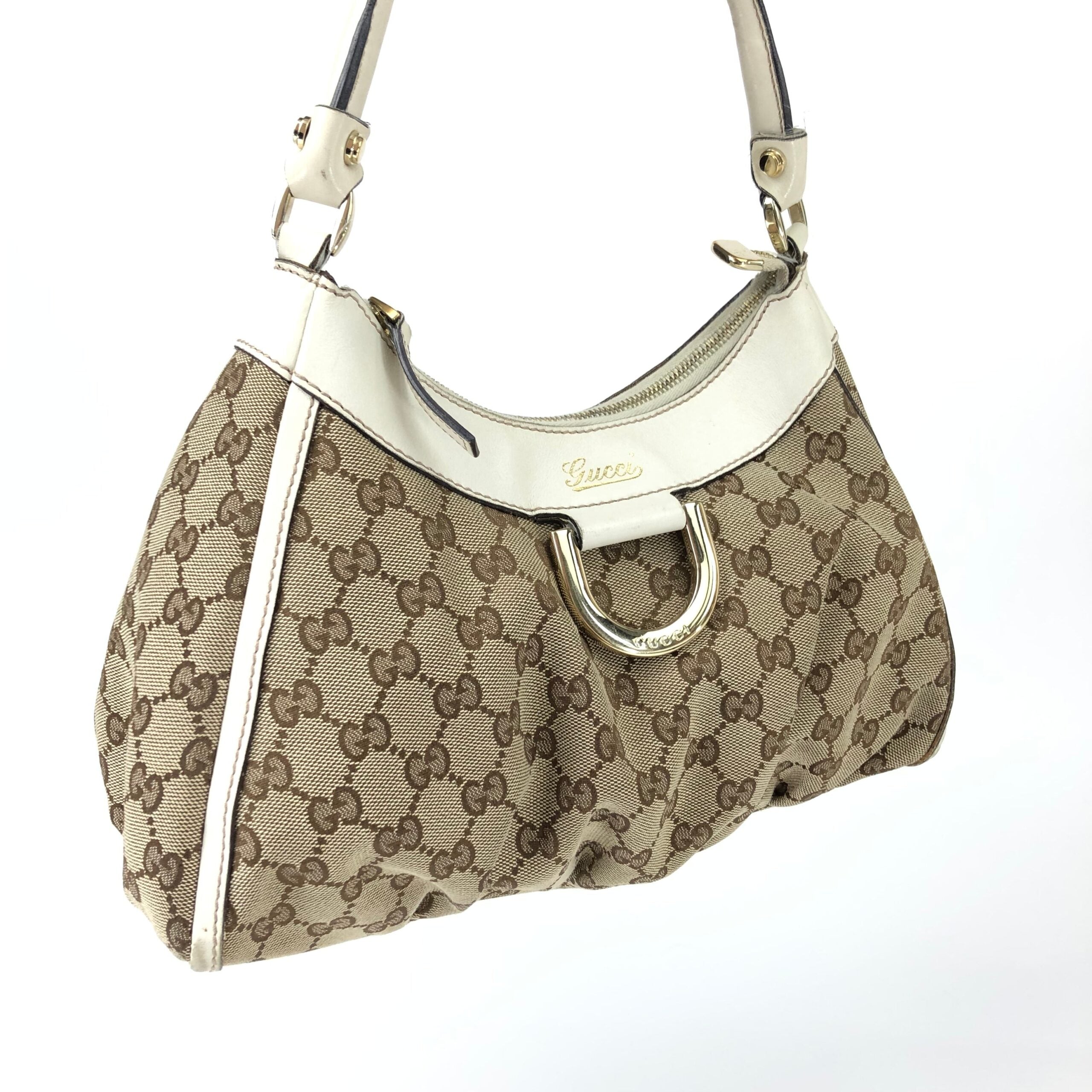GUCCI ABBEY MONOGRAM SHOULDER BAG