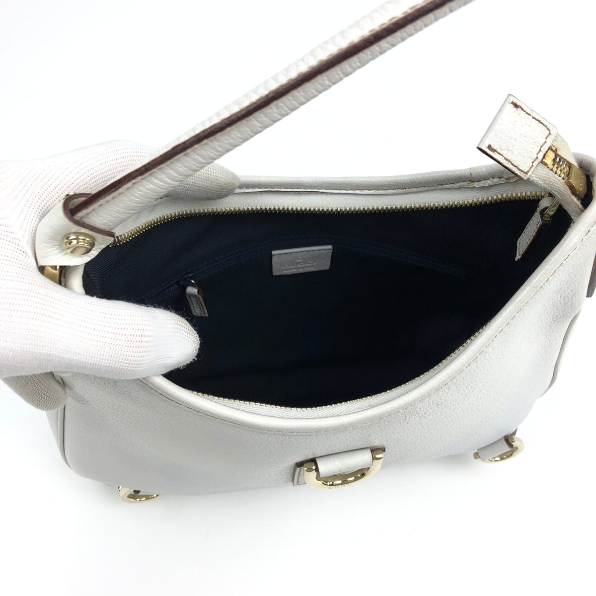 GUCCI LEATHER SHOULDER BAG