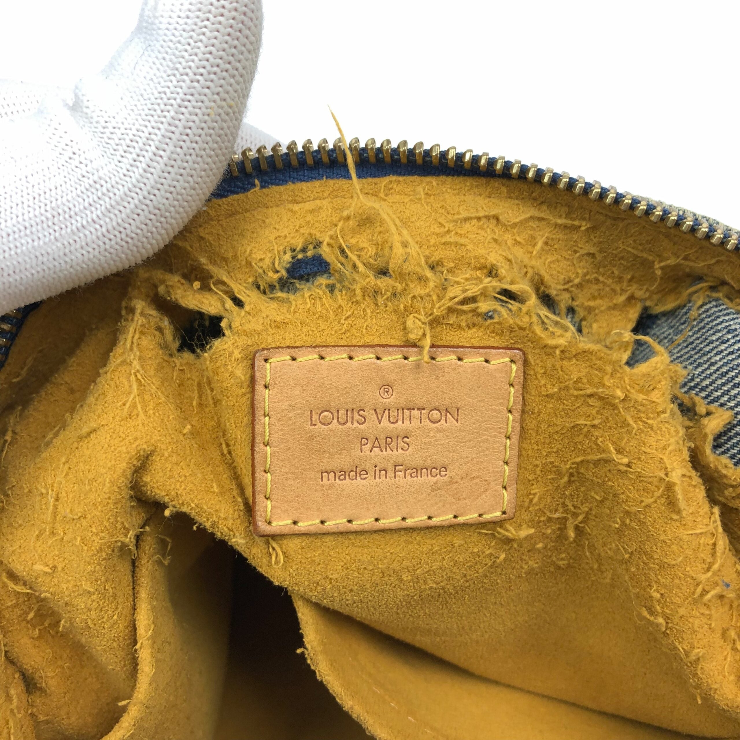 LOUIS VUITTON BAGGY PM DENIM SHOULDER BAG