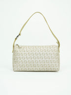 FENDI ZUCCA SHIMMER SHOULDER BAG