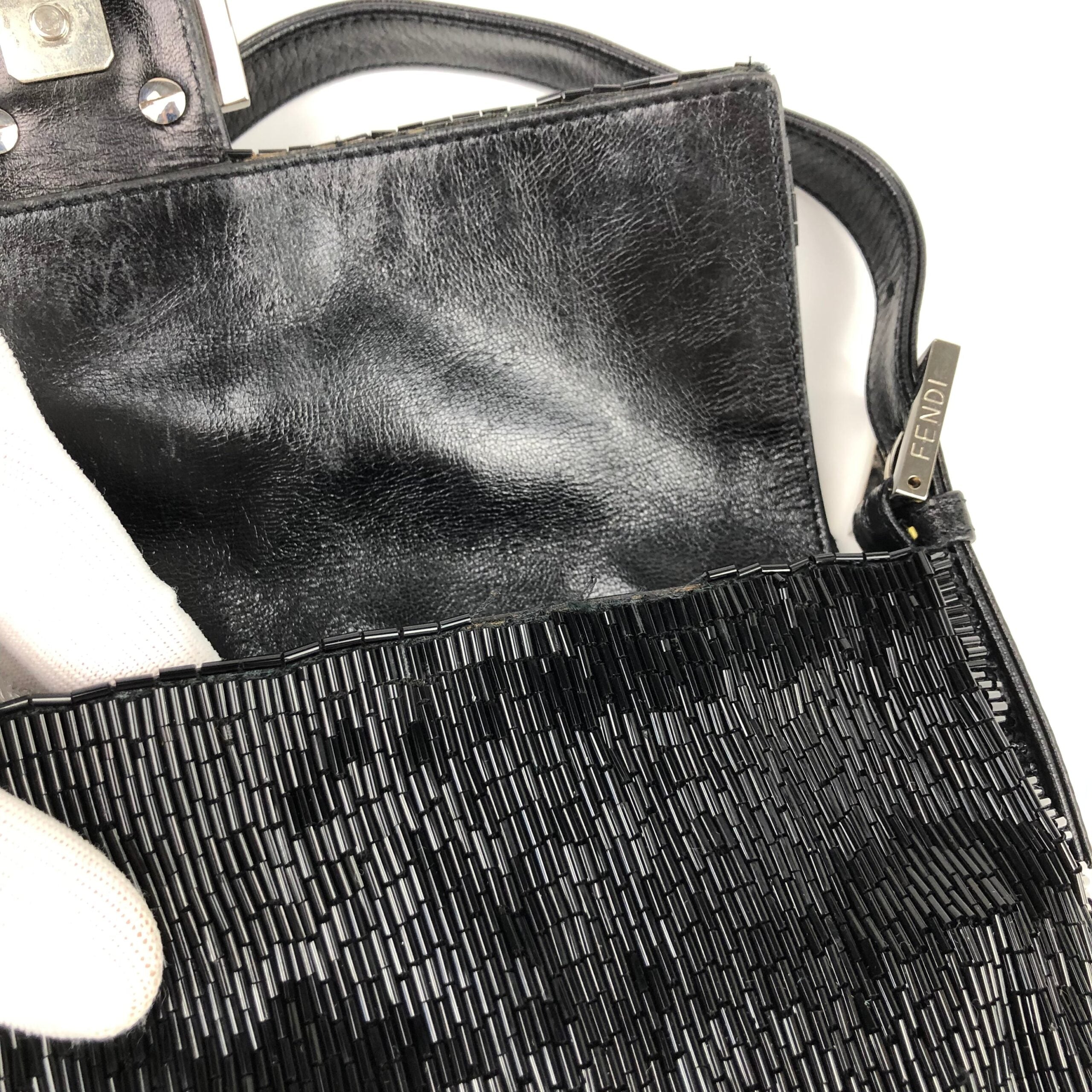 FENDI BEADED BAGUETTE BAG