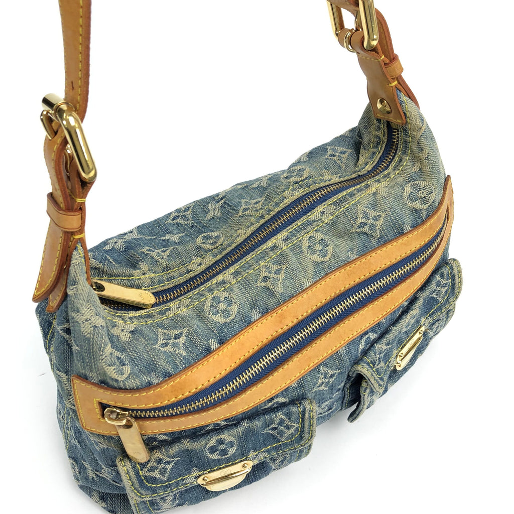 LOUIS VUITTON BAGGY PM DENIM SHOULDER BAG