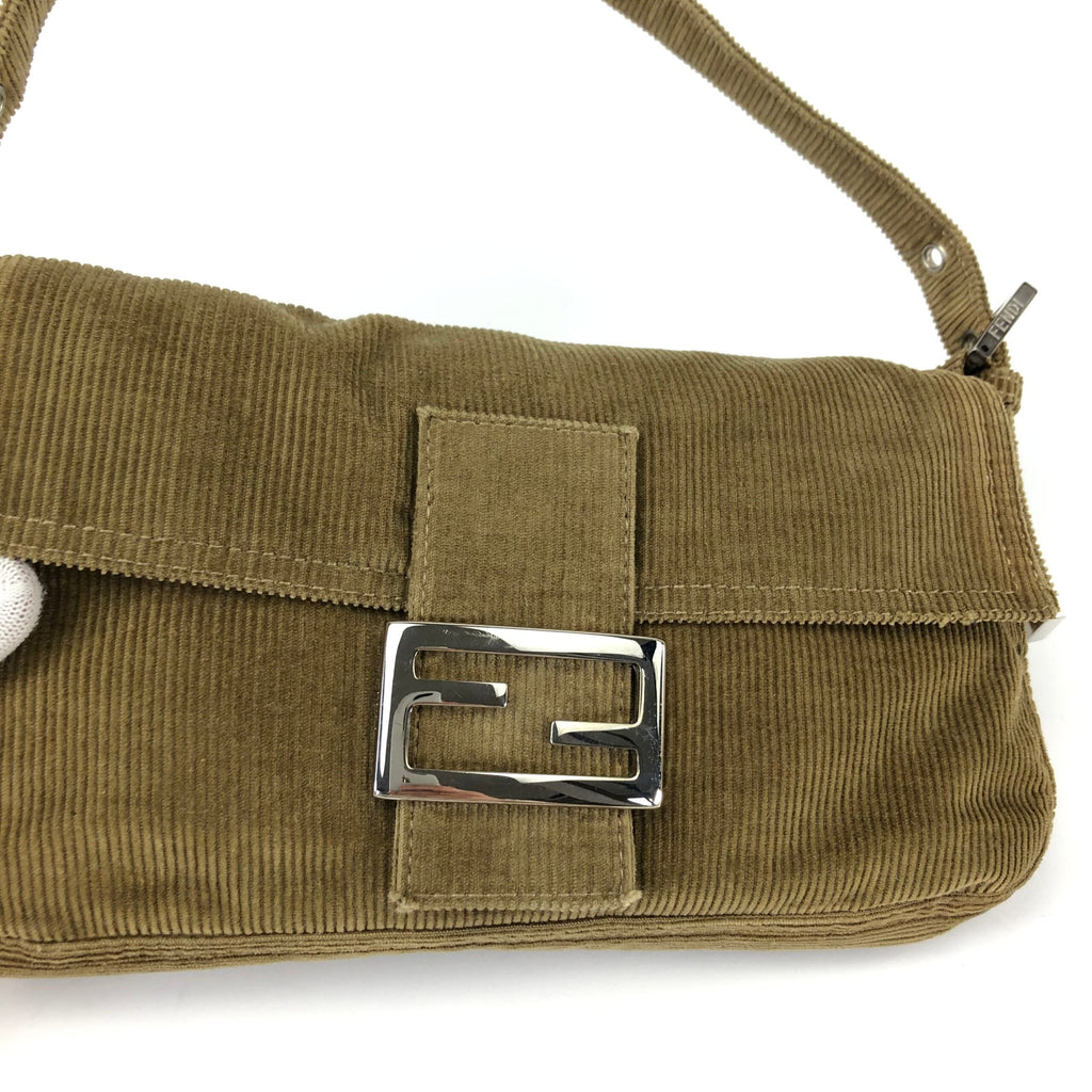 FENDI CORDUROY BAGUETTE BAG