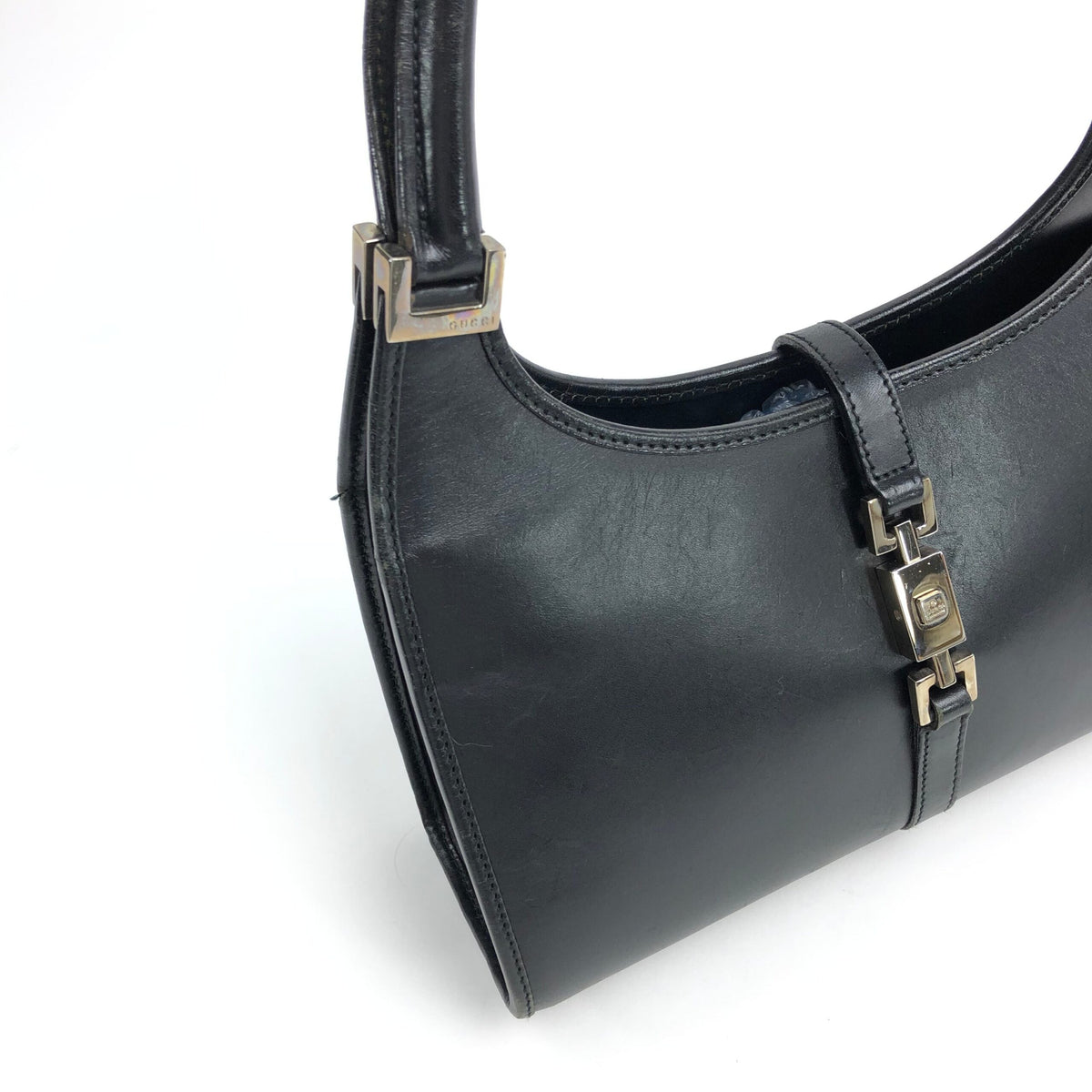GUCCI JACKIE LEATHER SHOULDER BAG