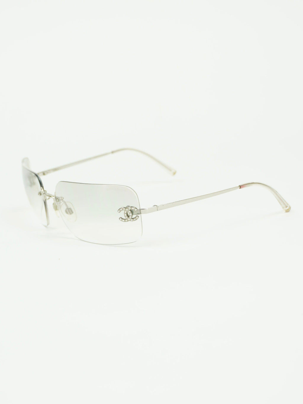 CHANEL RIMLESS RHINESTONE SUNGLASSES
