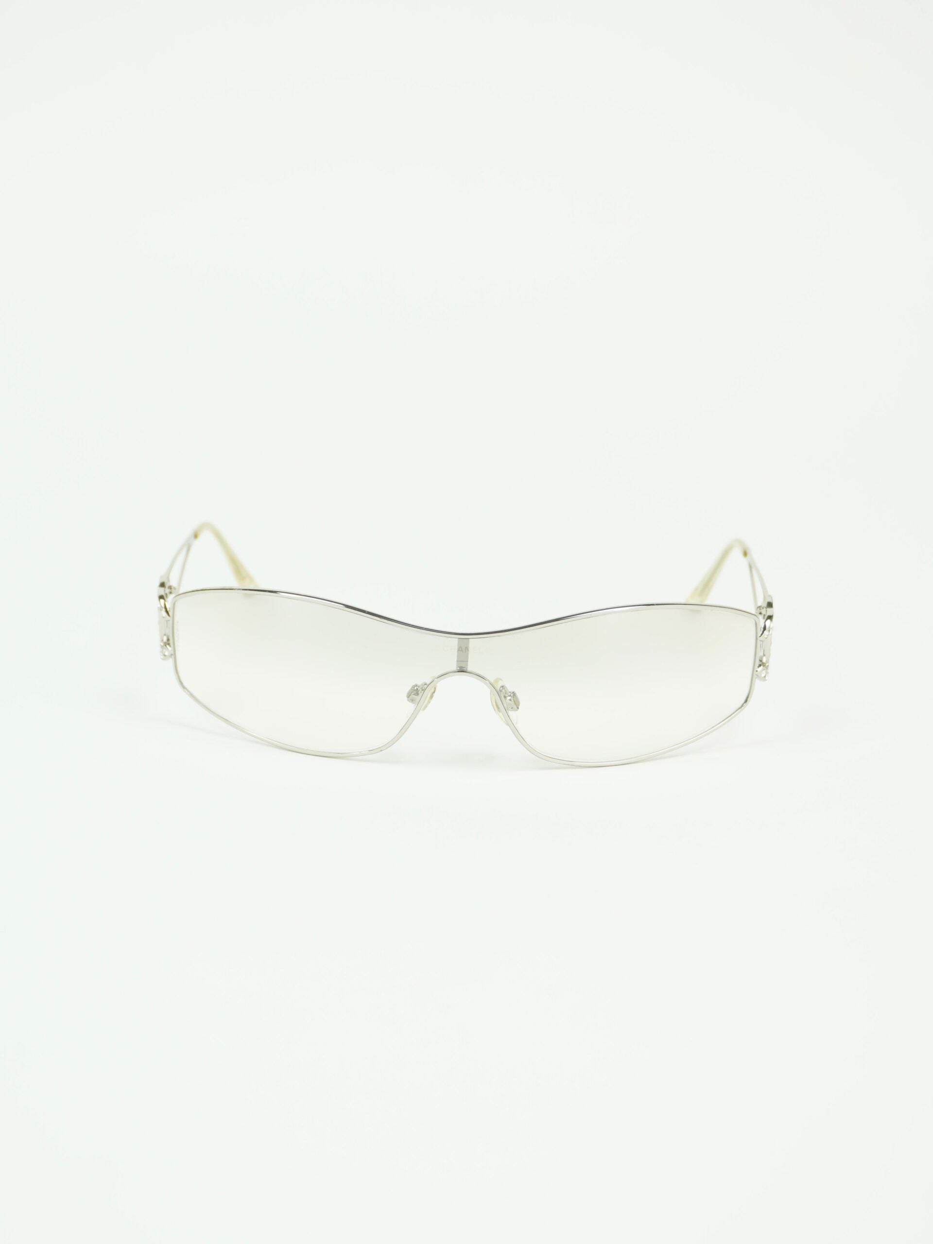 CHANEL RHINESTONE CC LOGO SUNGLASSES