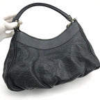 GUCCI MONOGRAM LEATHER ABBEY BAG
