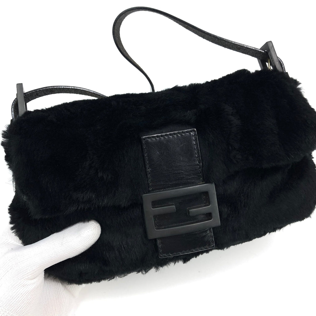 FENDI MINK FUR BAGUETTE BAG