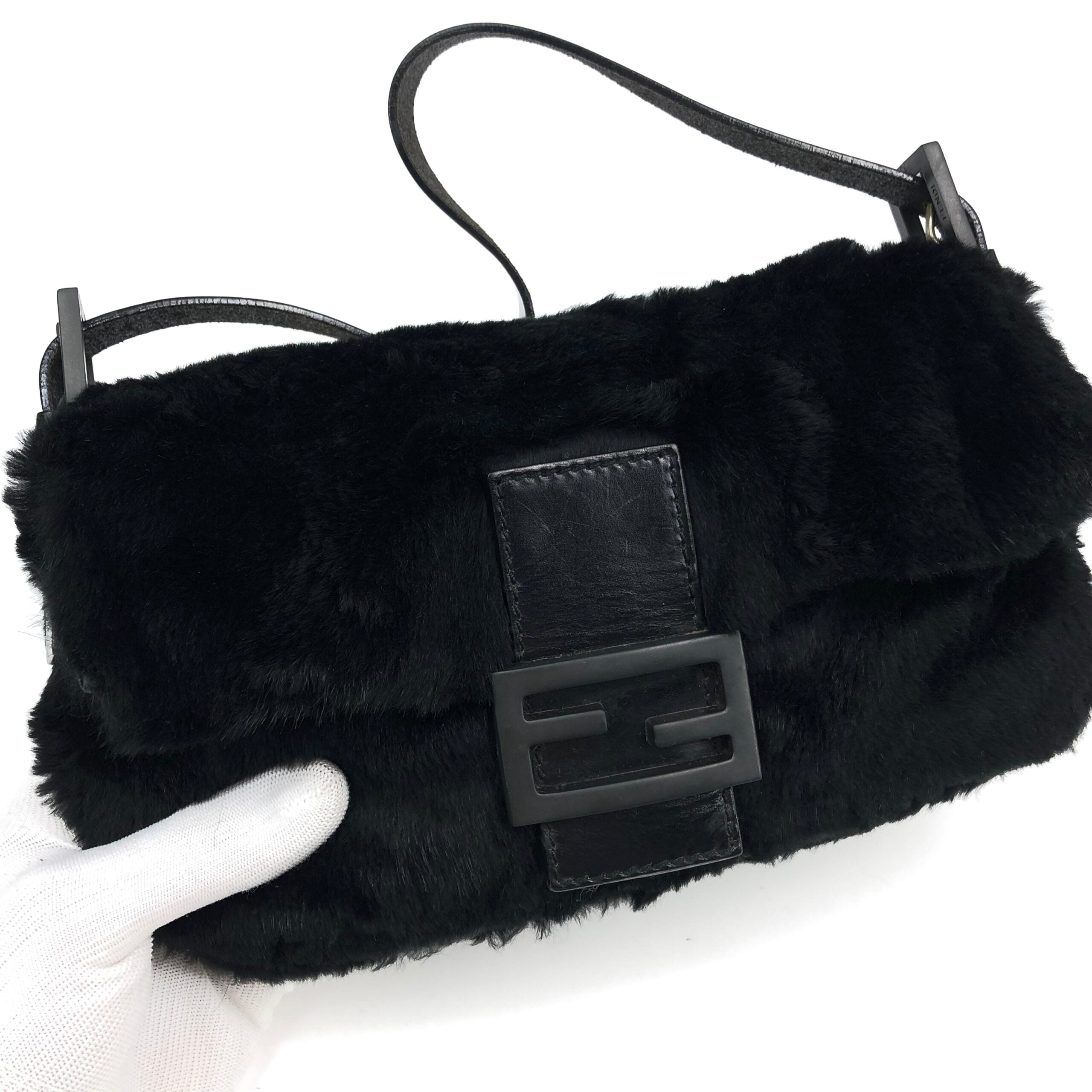 FENDI MINK FUR BAGUETTE BAG