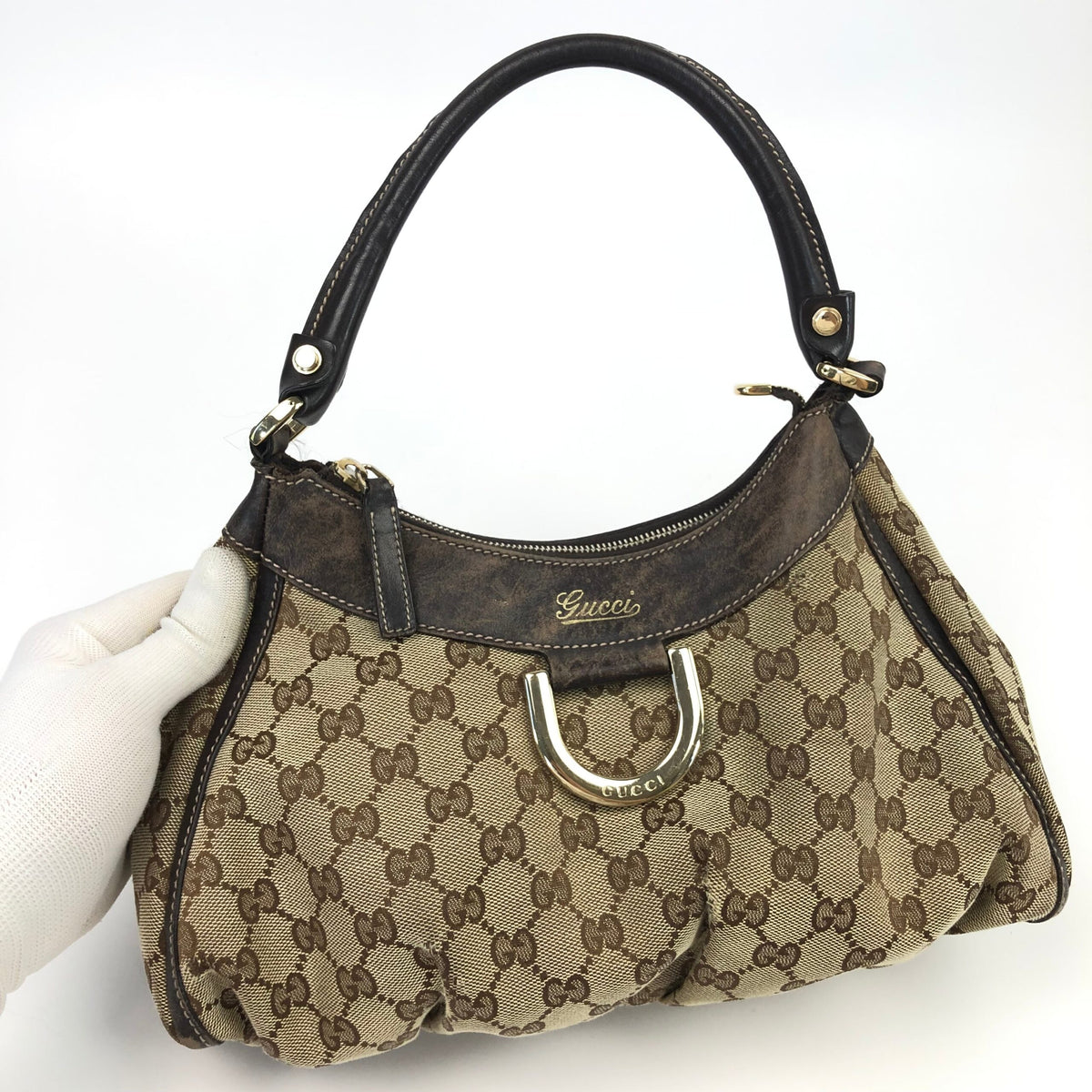 GUCCI MONOGRAM ABBEY SHOULDER BAG