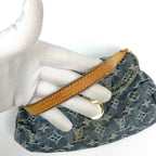LOUIS VUITTON DENIM PLEATY SHOULDER BAG