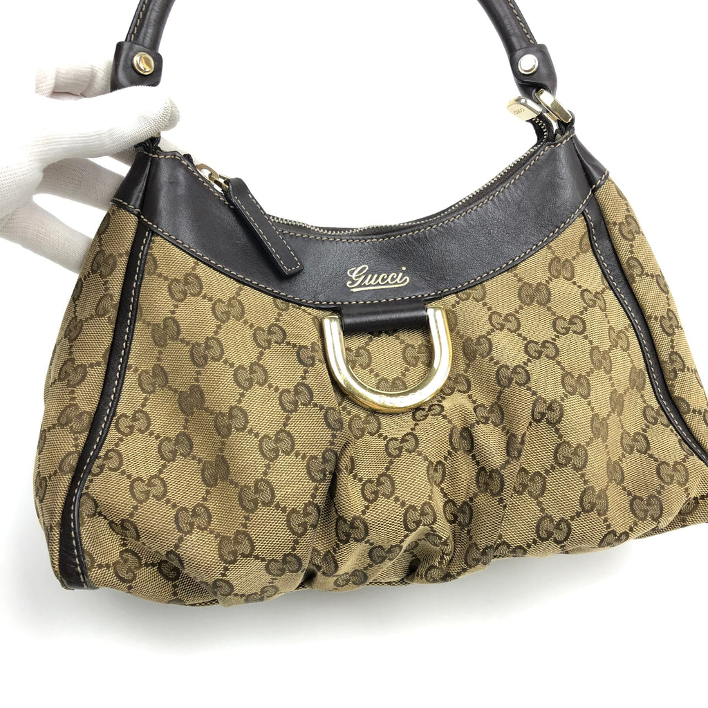 GUCCI ABBEY MONOGRAM SHOULDER BAG