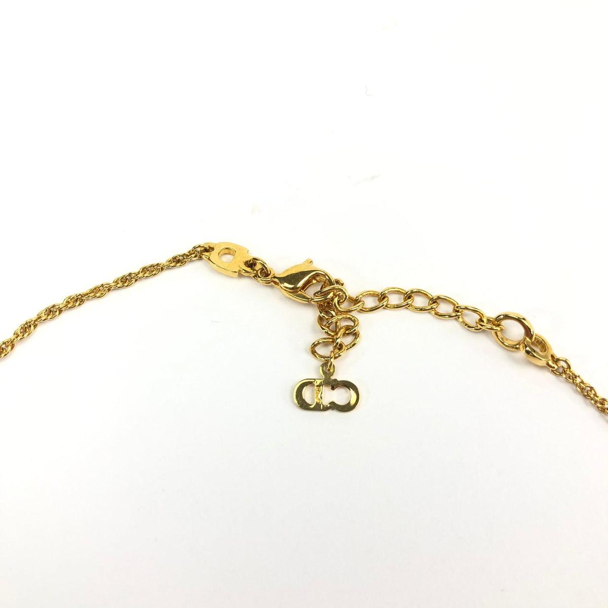 CHRISTIAN DIOR TAG NECKLACE