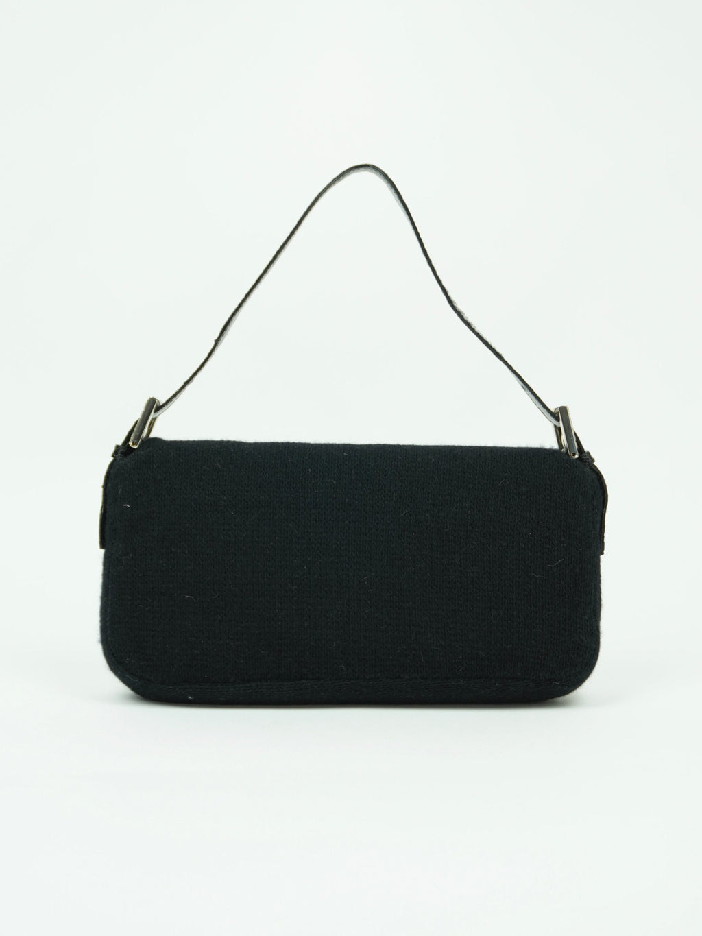 FENDI DIAMANTE CASHMERE BAGUETTE WITH LIZARD TRIM