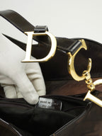 CHRISTIAN DIOR WATER COLOUR DOUBLE SADDLE BAG