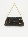 GUCCI TOM FORD HORSEBIT PYTHON CHAIN BAG