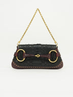 GUCCI TOM FORD HORSEBIT PYTHON CHAIN BAG