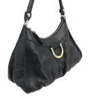 GUCCI MONOGRAM ABBEY LEATHER SHOULDER BAG