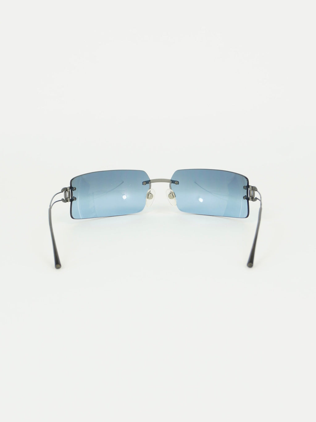 CHANEL RIMLESS RHINESTONE SUNGLASSES