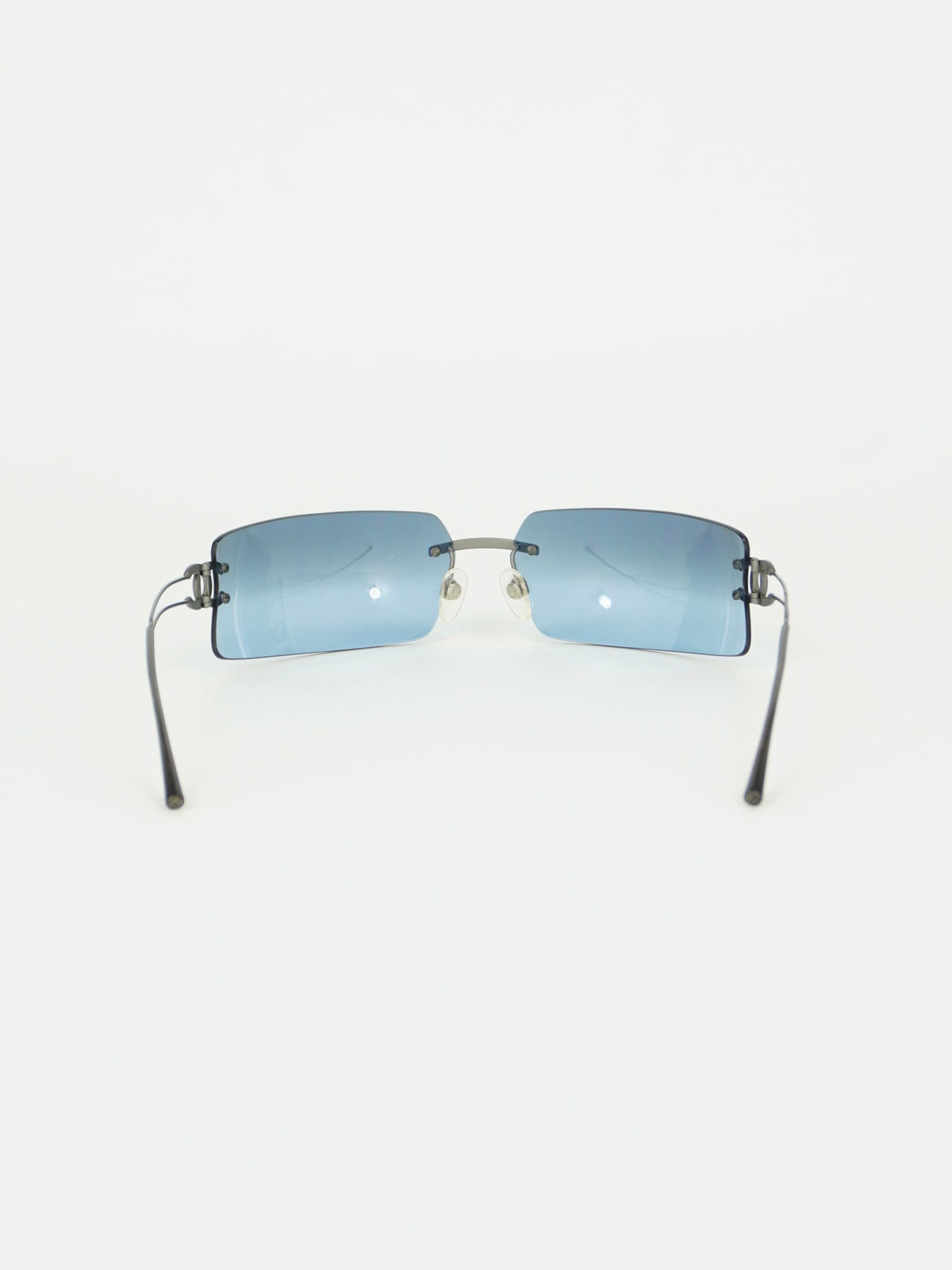 CHANEL RIMLESS RHINESTONE SUNGLASSES