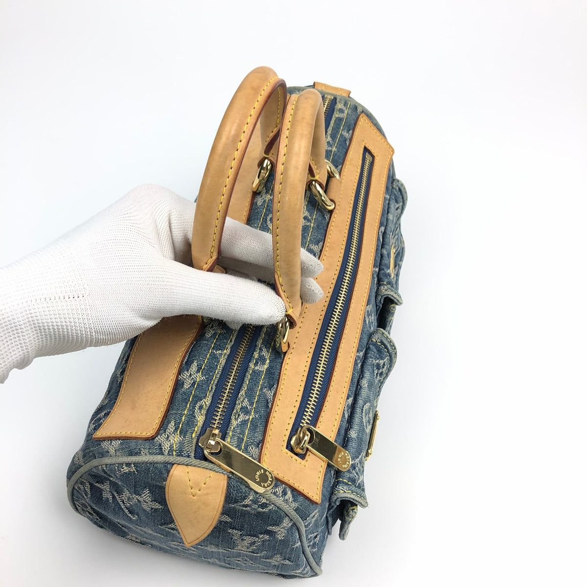 LOUIS VUITTON NEO SPEEDY DENIM BAG