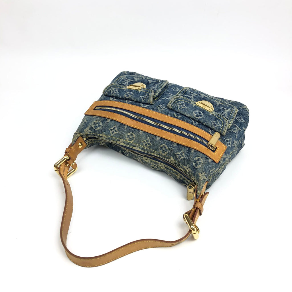 LOUIS VUITTON BAGGY PM DENIM SHOULDER BAG