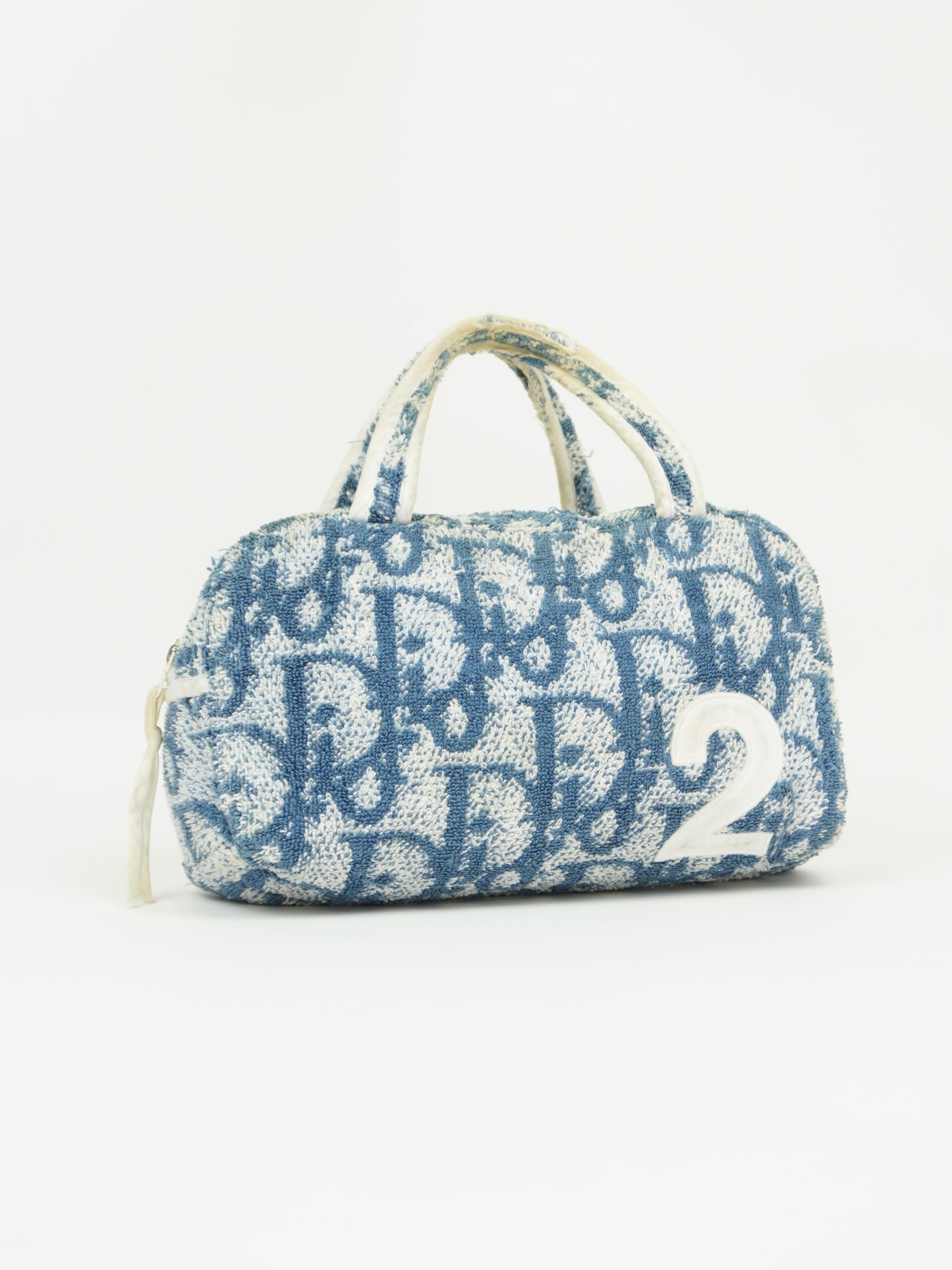 CHRISTIAN DIOR MONOGRAM TERRY CLOTH TOWEL BAG